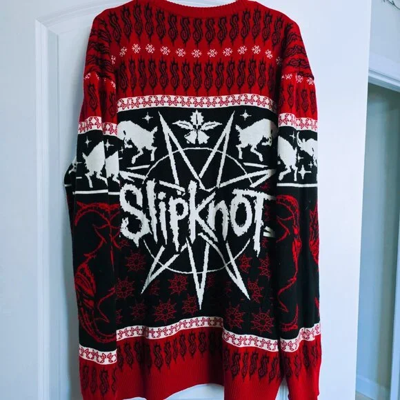Official SLIPKNOT Christmas Sweater - RARE - Picture 5 of 7